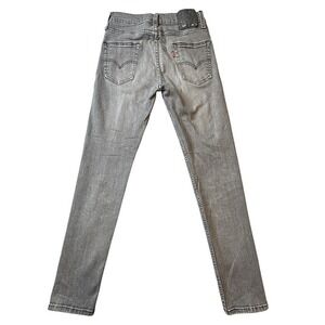 Levi's 510 Jeans Mens 26x29 Gray Skinny Stretch Denim Zip Fly Five Pocket Washed